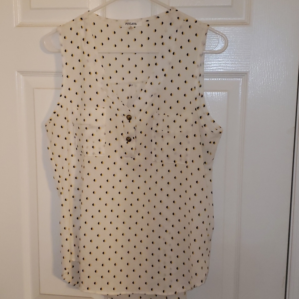 Polka dot blouse